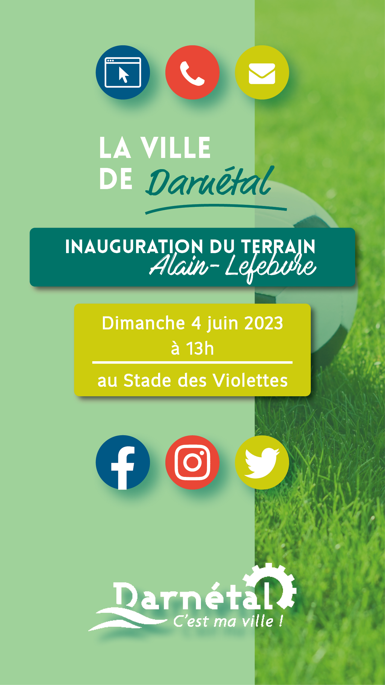 Inauguration du terrain Alain-Lefebvre