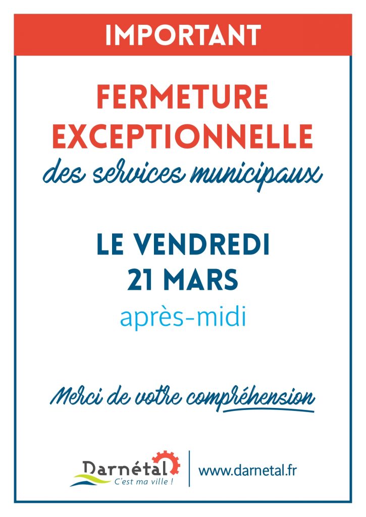 Fermeture Exceptionnelle