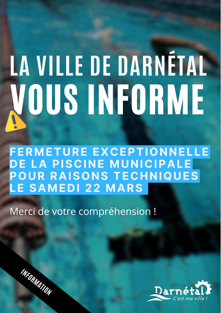 Fermeture Exceptionnelle Piscine