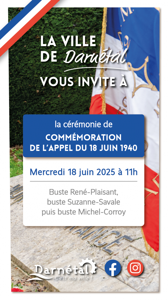 Commémoration du 18 juin 2025