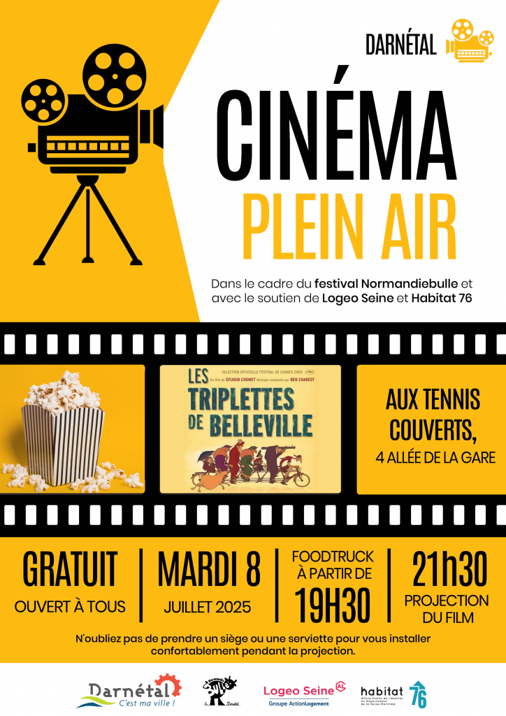 Cinéma en plein air : les Triplettes de Belleville !