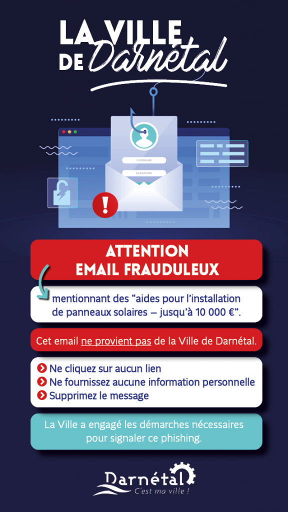 Attention : email frauduleux !