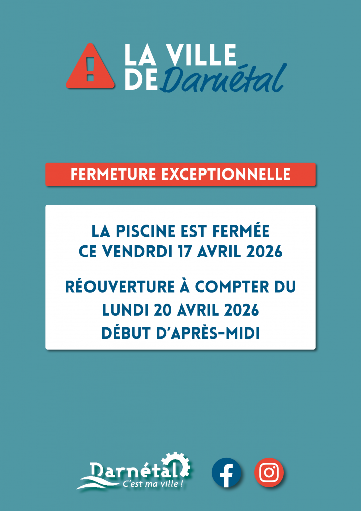 Fermeture de la piscine municipale