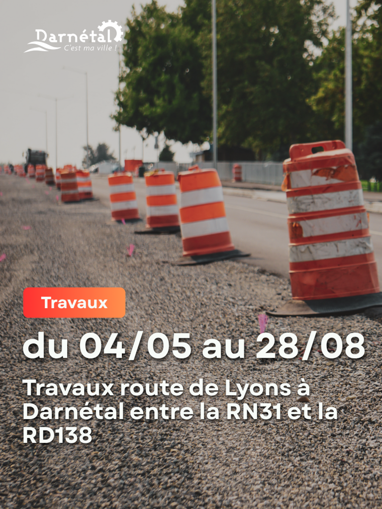 Travaux de réalisation de la piste cyclable
