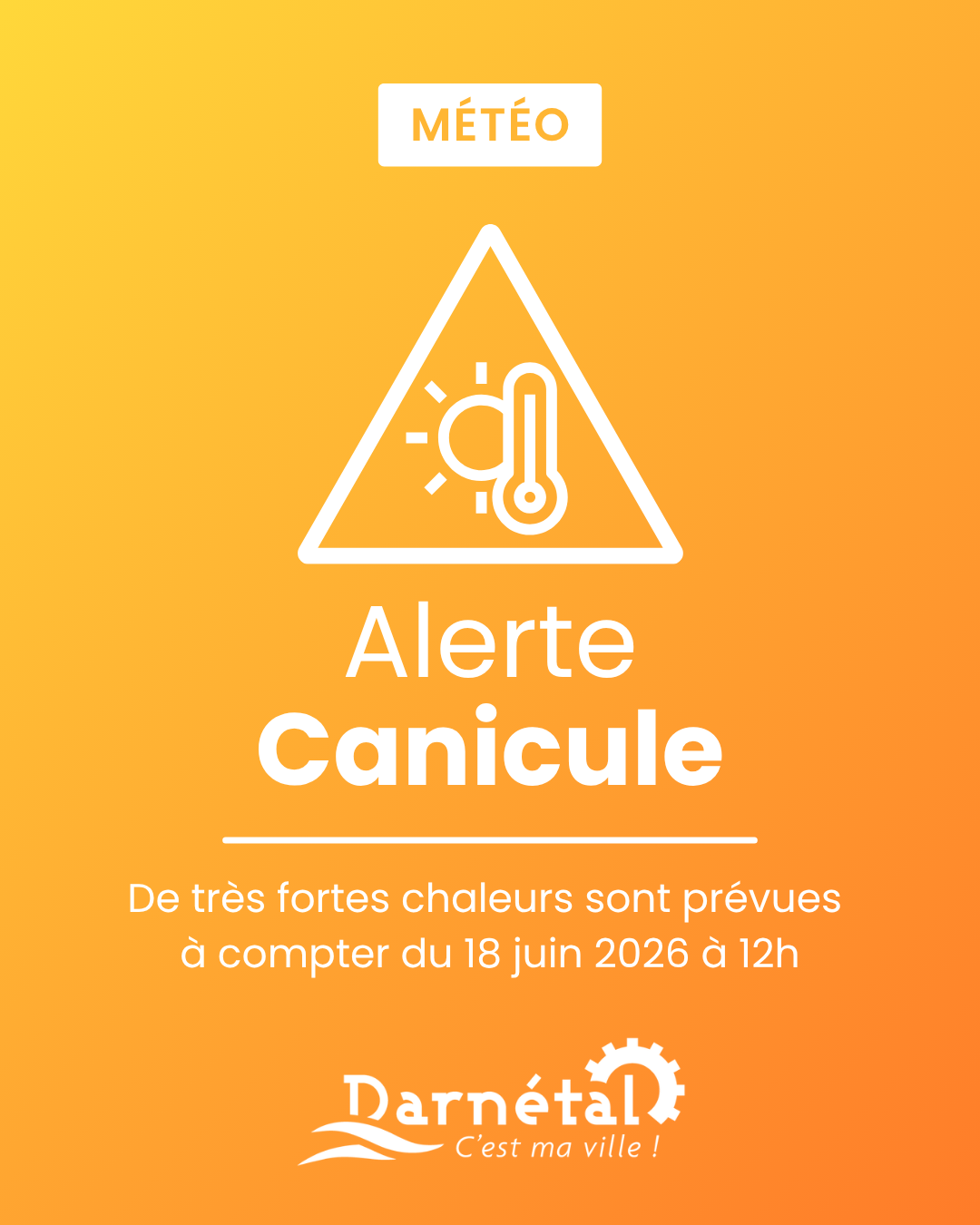 Vigilance jaune Canicule