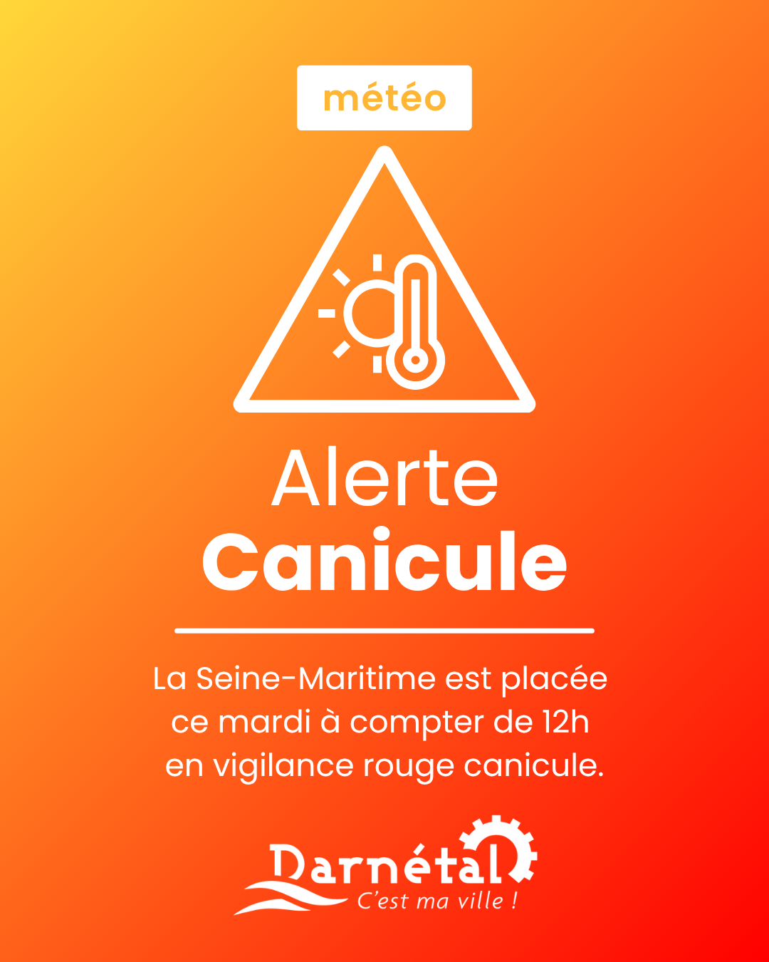 Vigilance rouge Canicule