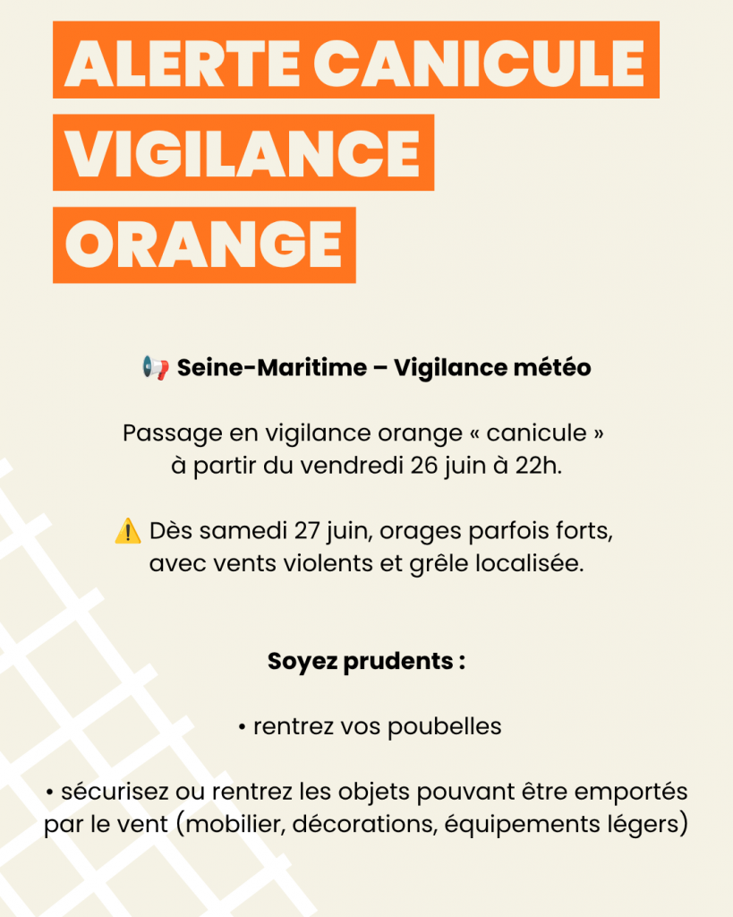 Alerte canicule vigilance orange à partir de 22h