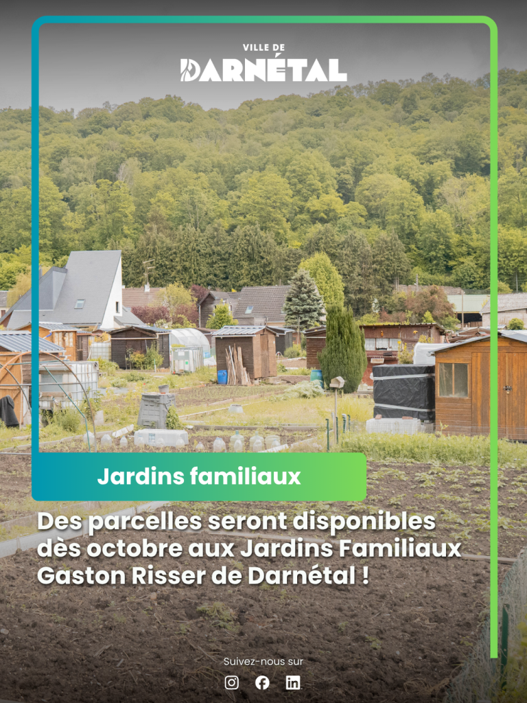Des places aux jardins familiaux !