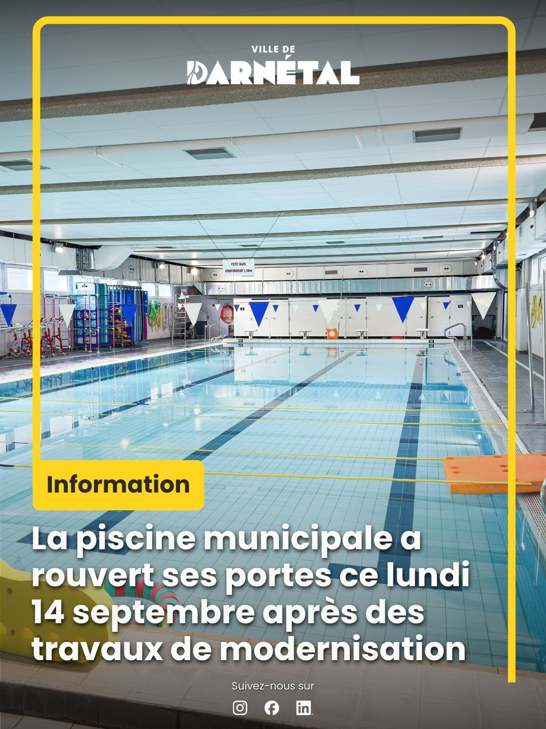 La piscine municipale rouvre ses portes !