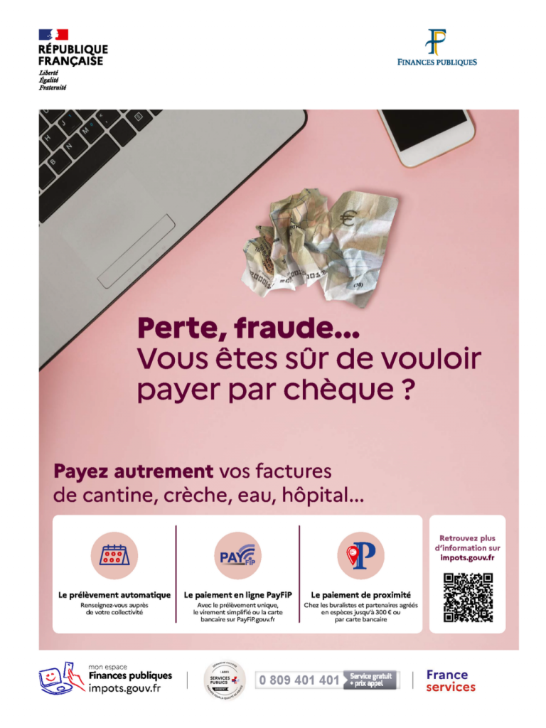 Factures locales : pensez aux alternatives au chèque !