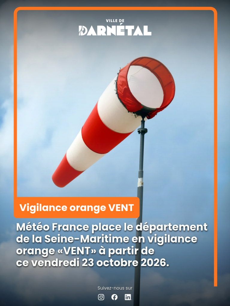 📢 Information météo - Seine-Maritime