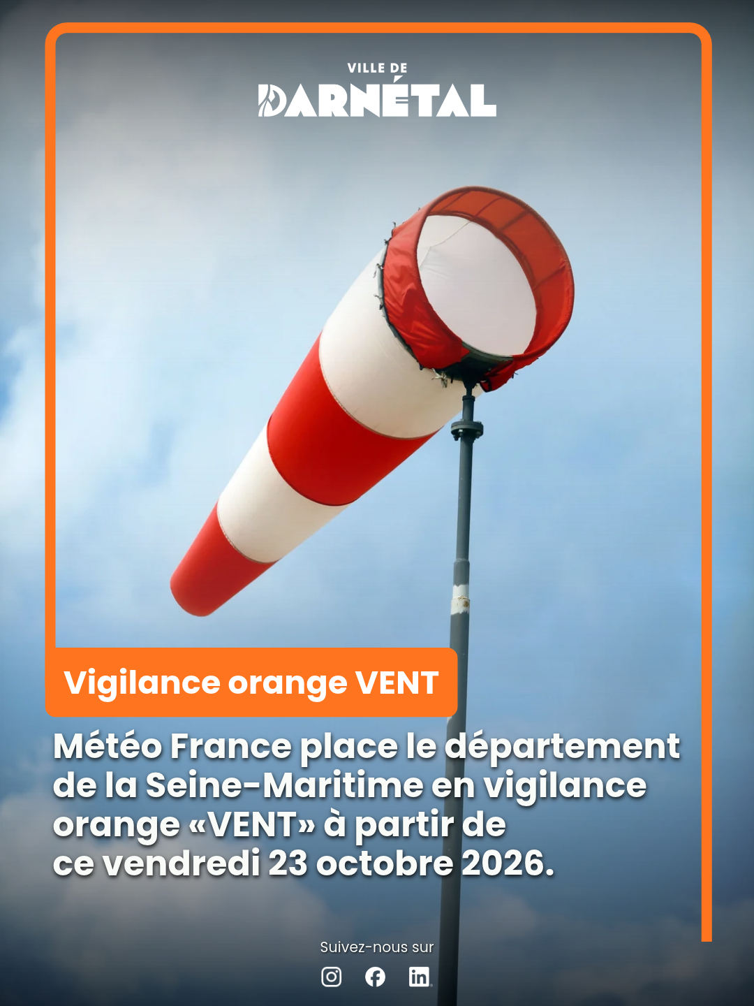 📢 Information météo – Seine-Maritime